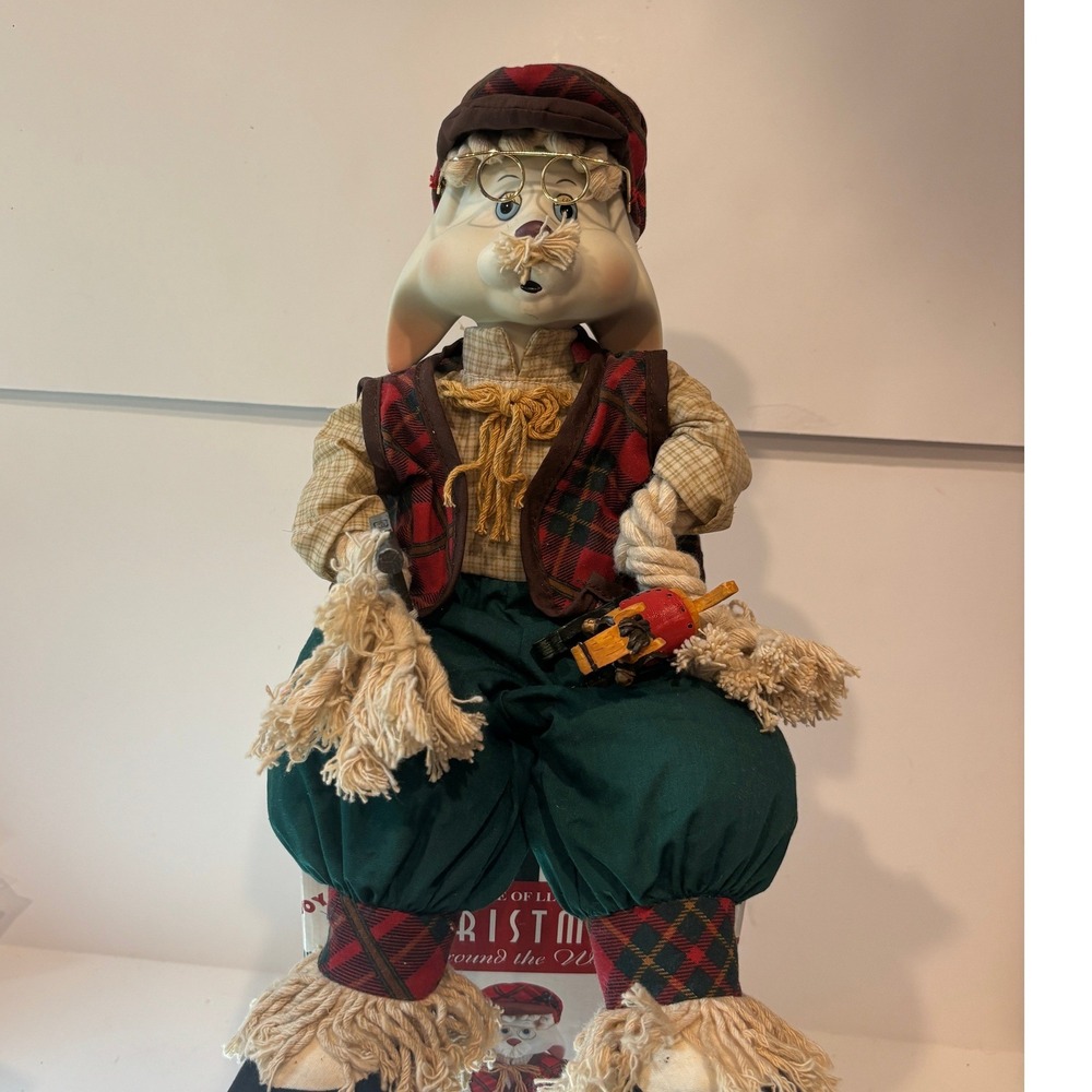 House of Lloyd Christmas Around the World Grandpa Lloyd Rabbit Doll Figurine